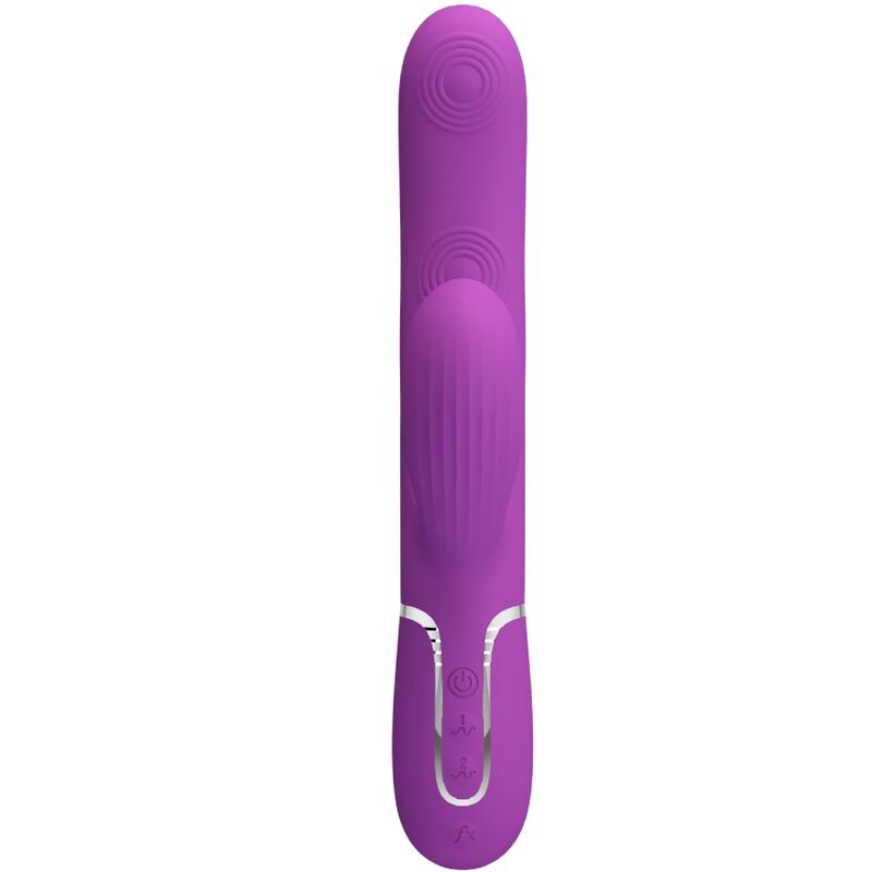 PRETTY LOVE – PERLITA 3 IN 1 MULTIFUNCTION RABBIT VIBRATOR PURPLE