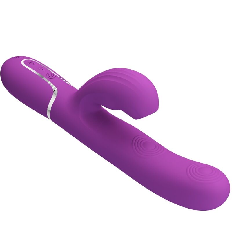 PRETTY LOVE – PERLITA 3 IN 1 MULTIFUNCTION RABBIT VIBRATOR PURPLE