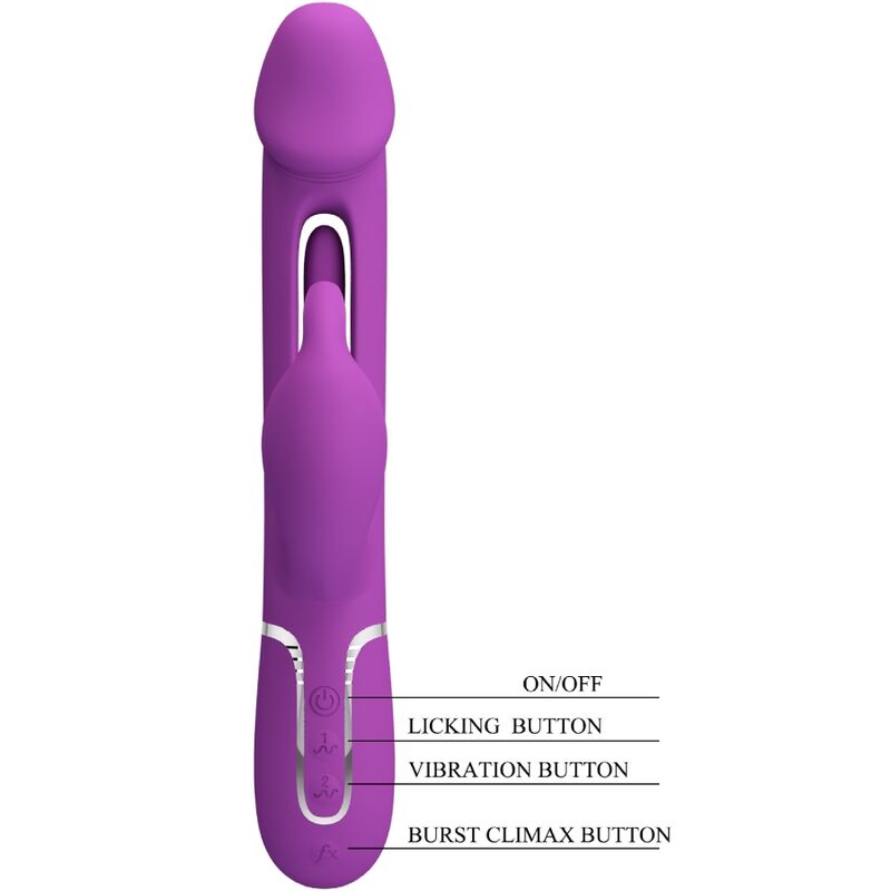 Pretty Love – Kampas 3-in-1 Rabbit-Vibrator, Lila