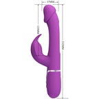 Pretty Love – Kampas 3-in-1 Rabbit-Vibrator, Lila