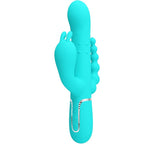 Pretty Love Cammy – 4-in-1-Rabbit-Vibrator mit Dreifachstimulation, Blau