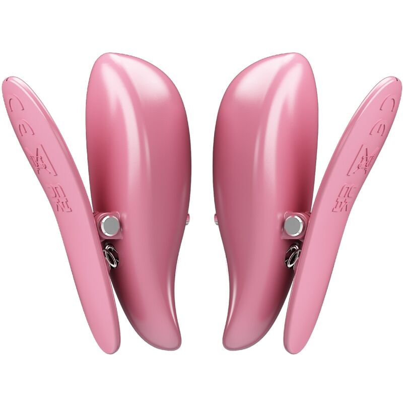 Pretty Love Cailey – Vibrierende Nippelklemmen mit Fernbedienung, Rosa