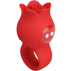 Pretty Love – Jae Fingervibrator in Rosenform, Rot