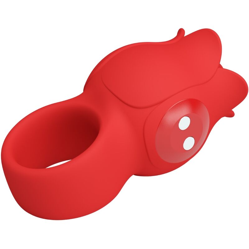 PRETTY LOVE – JAE ROSE SHAPED FINGER VIBRATOR 10 VIBRATIONS RED