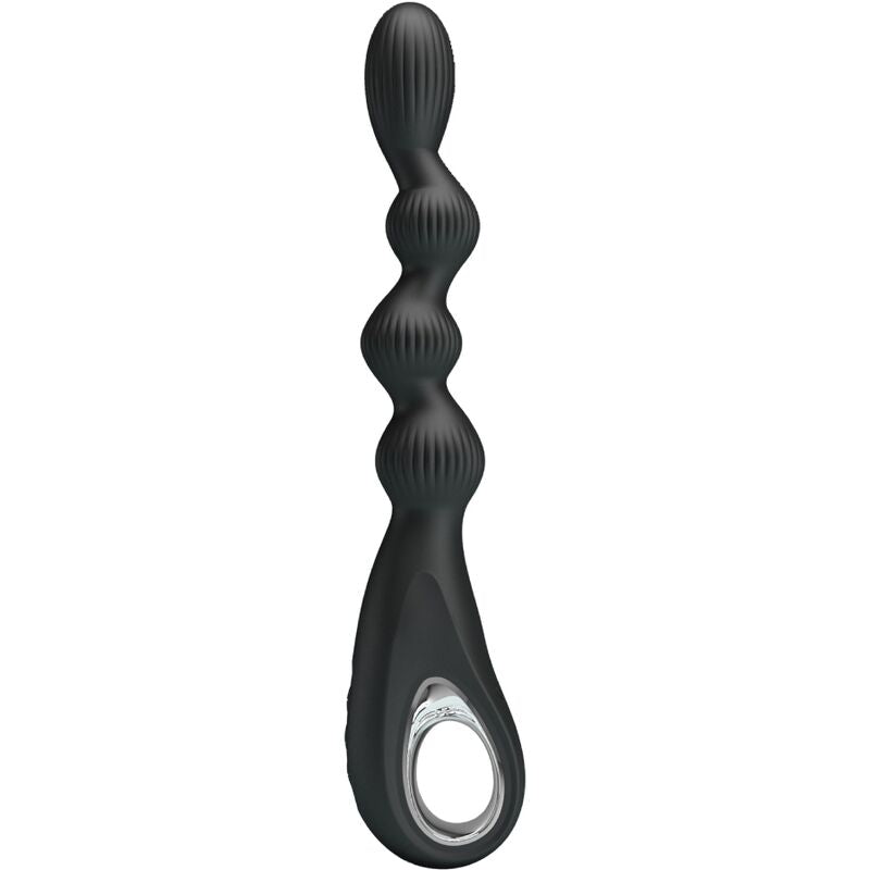 PRETTY LOVE – VIBRATEUR ANAL FEDERER 12 VIBRATIONS NOIR