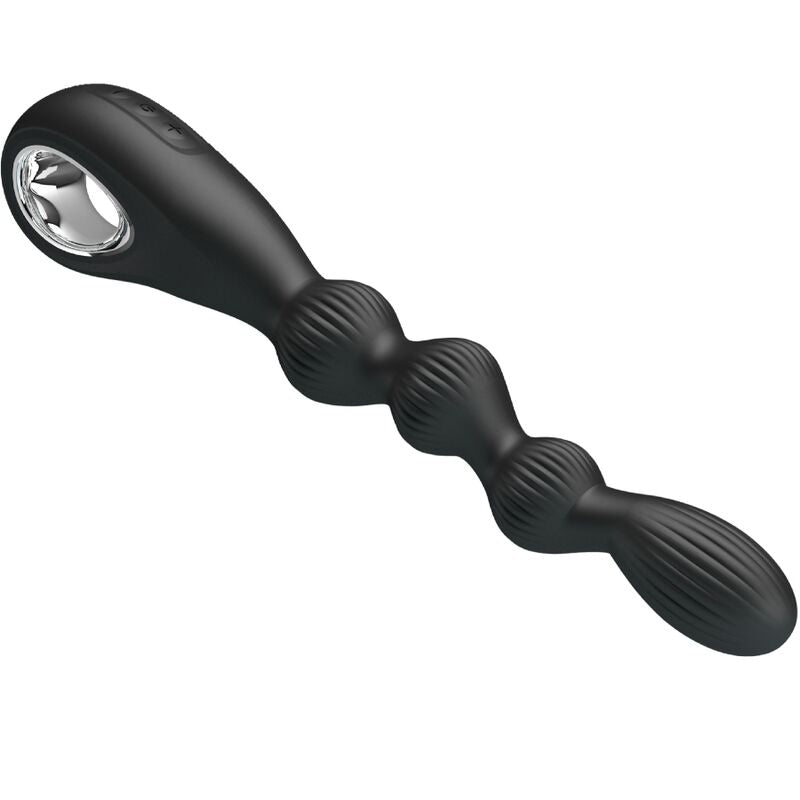 PRETTY LOVE – VIBRATEUR ANAL FEDERER 12 VIBRATIONS NOIR