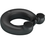 PRETTY LOVE – ANELLO VIBRANTE DAHLIA + STIMOLATORE CLITORIDEO 12 VIBRAZIONI NERO