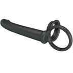 PRETTY LOVE – Dillion Doppelter Vibrationsring, Schwarz