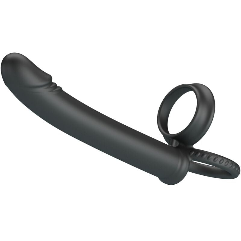 PRETTY LOVE – Dillion Doppelter Vibrationsring, Schwarz