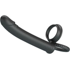 PRETTY LOVE – Dillion Doppelter Vibrationsring, Schwarz