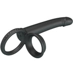 PRETTY LOVE – Dillion Doppelter Vibrationsring, Schwarz