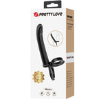 PRETTY LOVE – Dillion Doppelter Vibrationsring, Schwarz