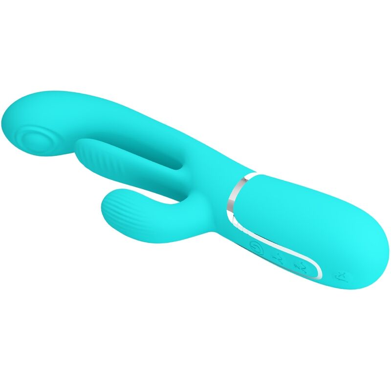 PRETTY LOVE – SHANIA TRIPLE RABBIT MULTIFUNCTION VIBRATOR 3 IN 1 BLUE