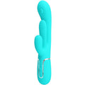 PRETTY LOVE – SHANIA TRIPLE RABBIT MULTIFUNCTION VIBRATOR 3 IN 1 BLUE
