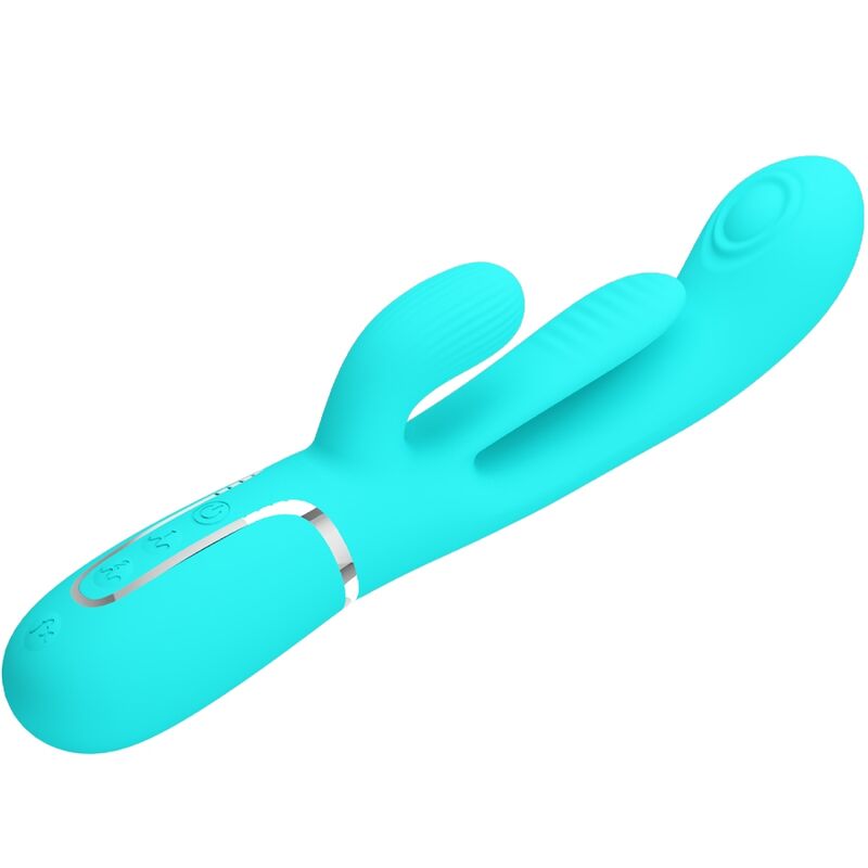 PRETTY LOVE – SHANIA TRIPLE RABBIT MULTIFUNCTION VIBRATOR 3 IN 1 BLUE