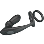 PRETTY LOVE – EMONI PENIS RING + ANAL PLUG 12 VIBRATIONS BLACK