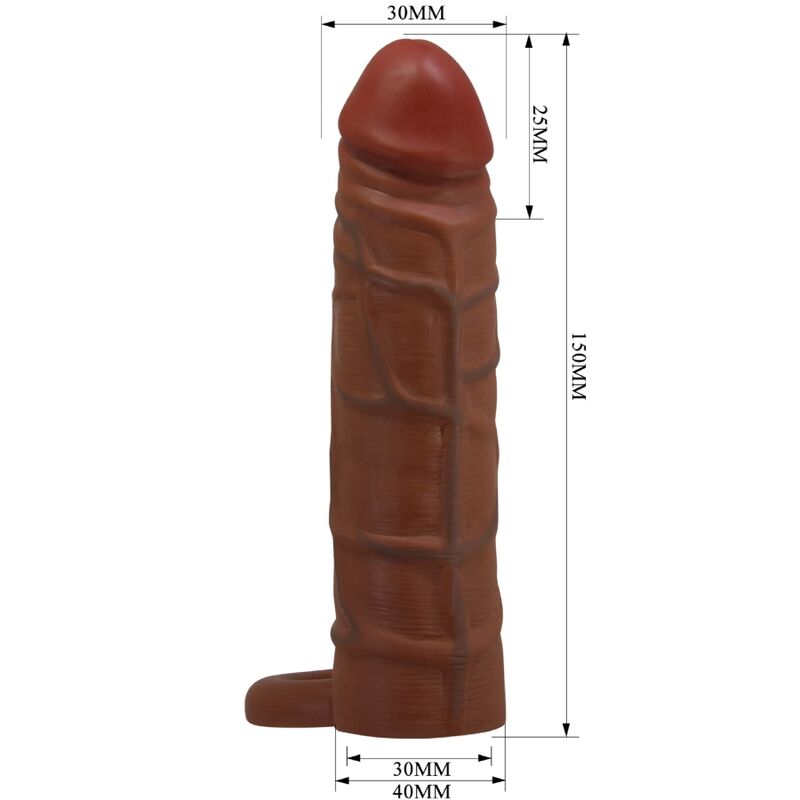 PRETTY LOVE – KAILE GUAINA PER PENE CON ESTENSIONE DA 2,5 CM MULATTO
