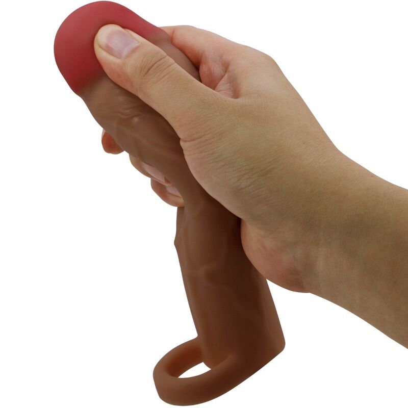 PRETTY LOVE – Hani Penishülle mit 5 cm Verlängerung, Mulatte