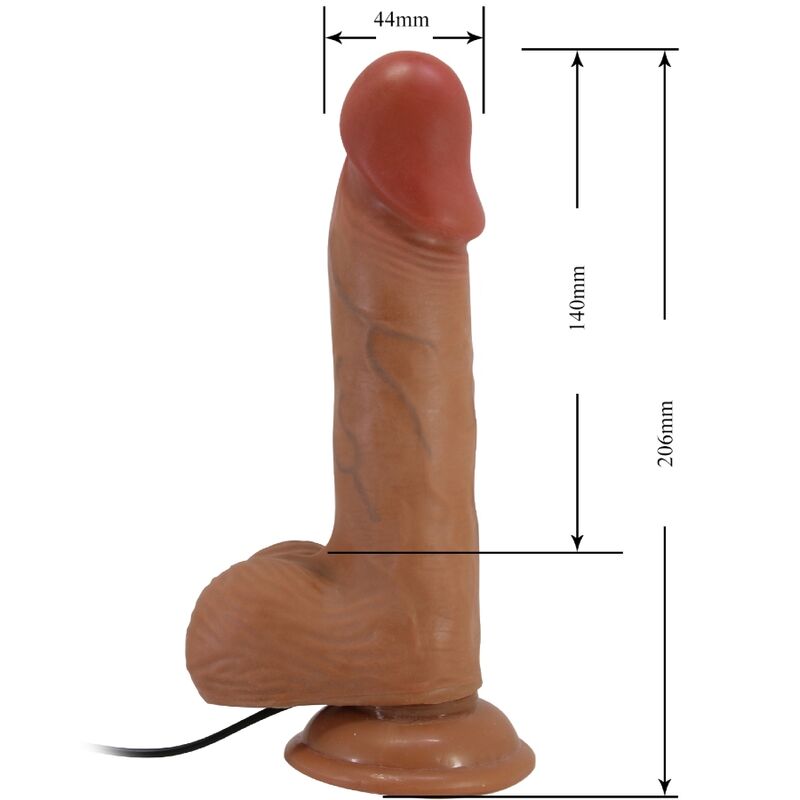 BAILE – CATOBLEPAS VIBRATEUR RÉALISTE 20,6 CM FLESH TÉLÉCOMMANDE