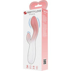 PRETTY LOVE – VIBRATORE PUNTO G LUMINOSO + STIMOLATORE CLITORIDEO 30 VIBRAZIONI ROSA