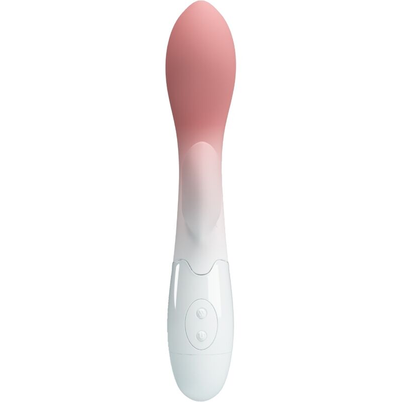 PRETTY LOVE – VIBRATORE PUNTO G LUMINOSO + STIMOLATORE CLITORIDEO 30 VIBRAZIONI ROSA