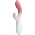 PRETTY LOVE – VIBRATORE PUNTO G LUMINOSO + STIMOLATORE CLITORIDEO 30 VIBRAZIONI ROSA