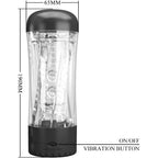 PRETTY LOVE – TAMARA MALE MASTURBATOR MULTI-SPEED VIBRATOR BLACK