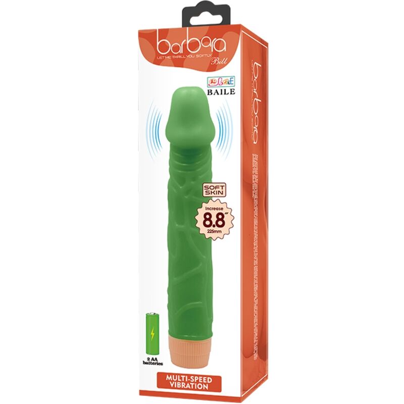 BAILE – VIBRATEUR RÉALISTE BILL 22,5 CM VERT