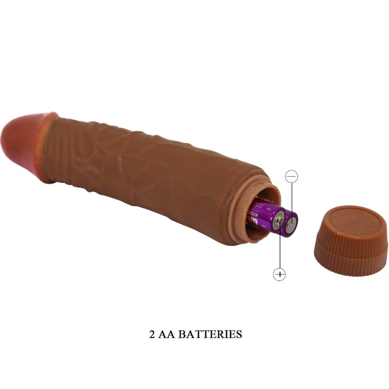 BAILE – JEFF REALISTIC VIBRATOR 19.5 CM MULATTO