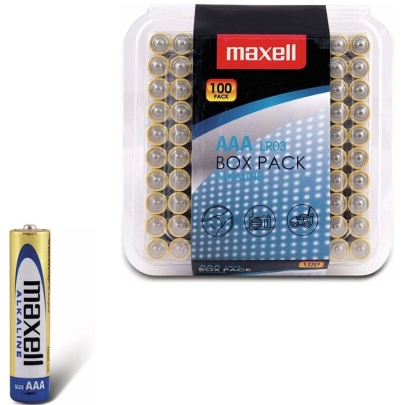 MAXELL – Pile alcaline AAA LR03, lot de 100