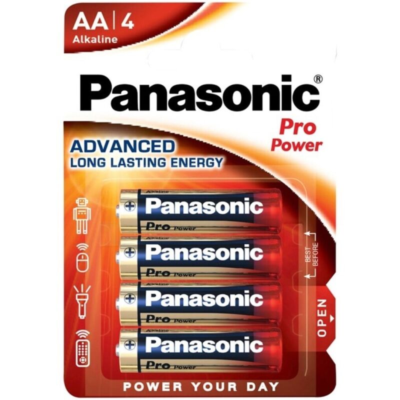Panasonic Pro Power – Alkaline piles AA LR6, lot de 4
