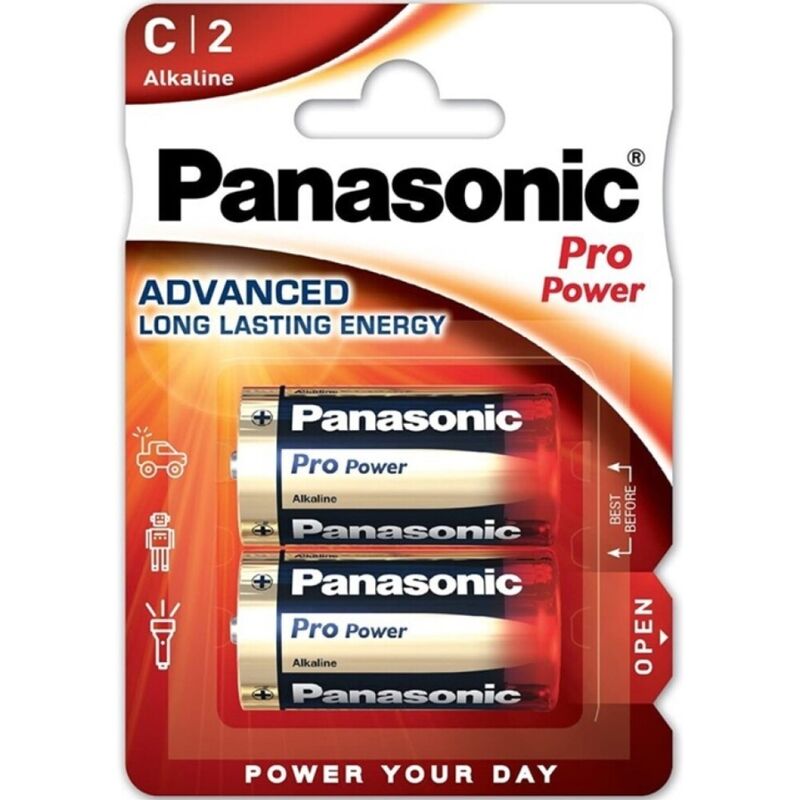 Panasonic Pro Power – Alkaline C-Batterien LR14, 2er-Blister