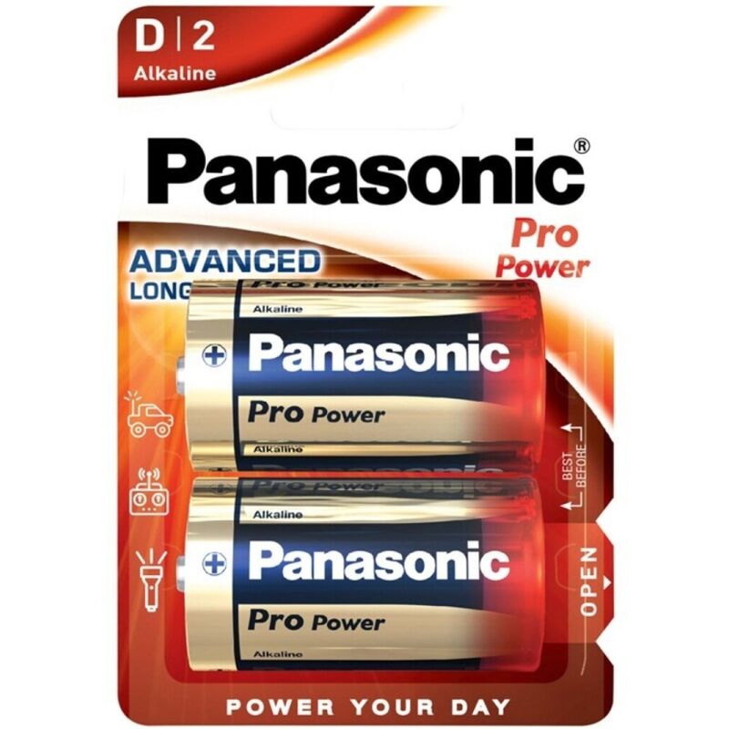 Panasonic Pro Power – Alkaline piles D LR20, lot de 2