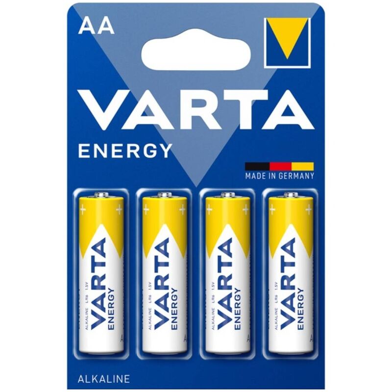 VARTA – Energy pile alcaline AA LR6, 4 pièces