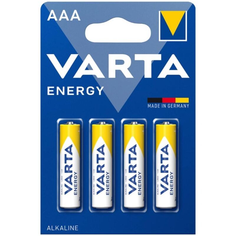 VARTA – Energy pile alcaline AAA LR03, 4 pièces