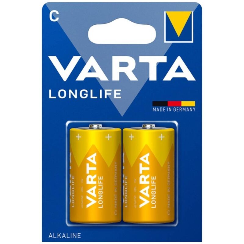 VARTA – Longlife pile alcaline C LR14, 2 pièces