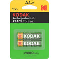 Kodak – Wiederaufladbare AA-Batterien 2600 mAh, 2er-Blister