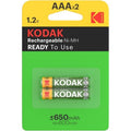 Kodak – Wiederaufladbare AAA-Batterien 650 mAh, 2er-Blister