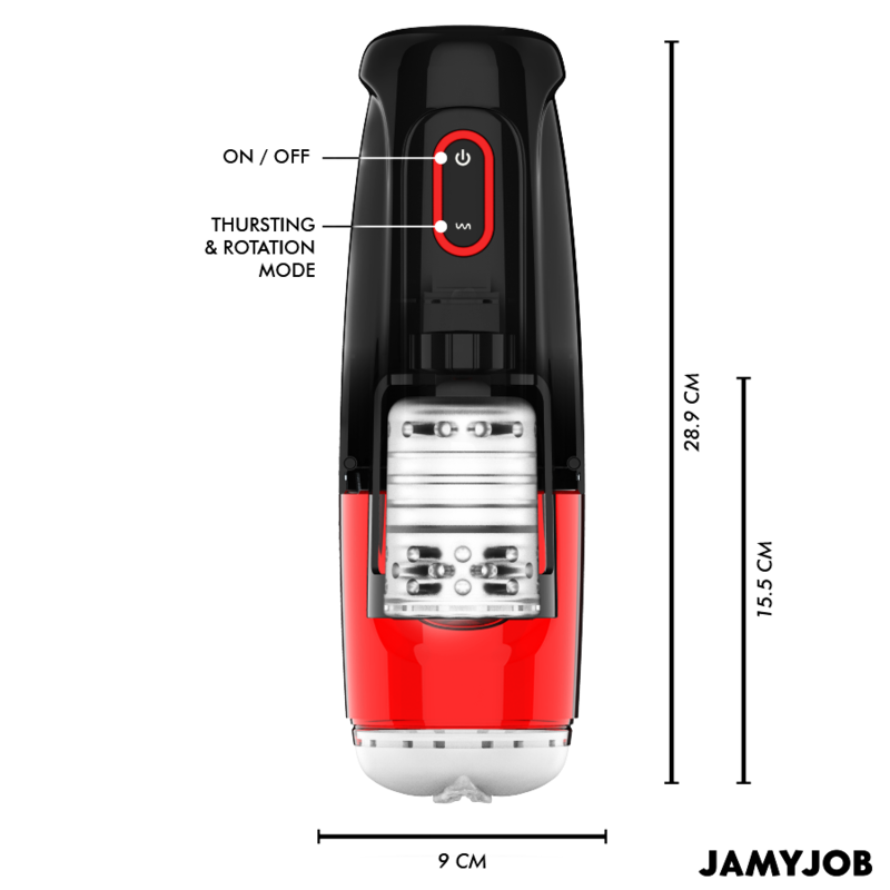 Jamyjob Storm – Automatischer Masturbator mit 10 Rotations- und Stossmodi