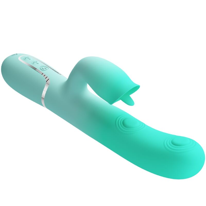 PRETTY LOVE – VIBRATEUR LAPIN MULTIFONCTION GIGI VERT AQUA