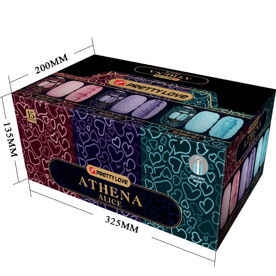 PRETTY LOVE Athena Alice – 15er-Pack verschiedene Masturbatoren