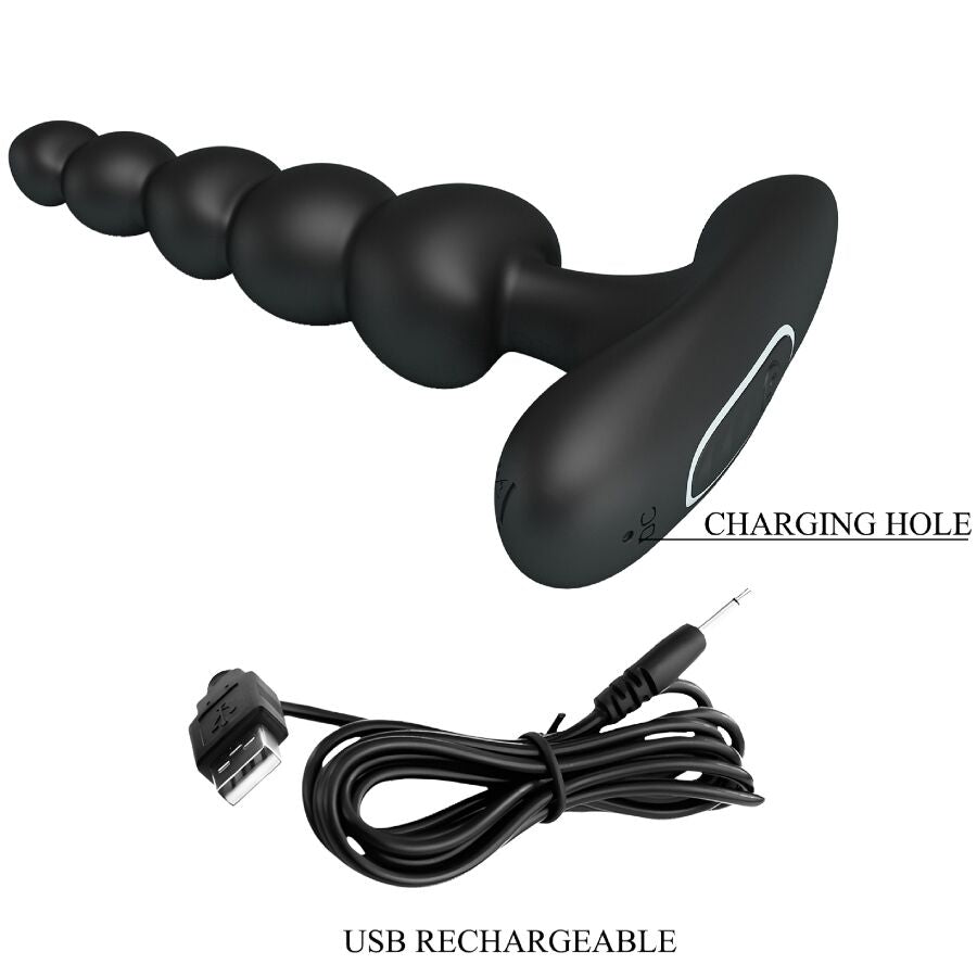 PRETTY LOVE – CORBAN ANAL VIBRATOR 10 VIBRATIONS BLACK