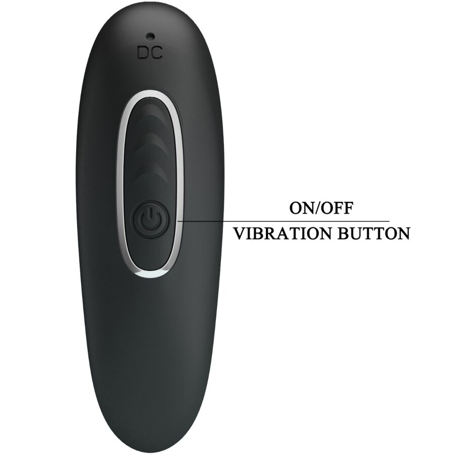 PRETTY LOVE – CORBAN ANAL VIBRATOR 10 VIBRATIONS BLACK