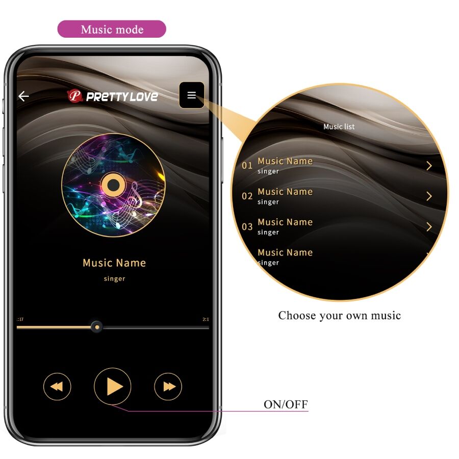 PRETTY LOVE – VIBRATORE CONTROLLATO DA APP LEVIATHAN VIOLA