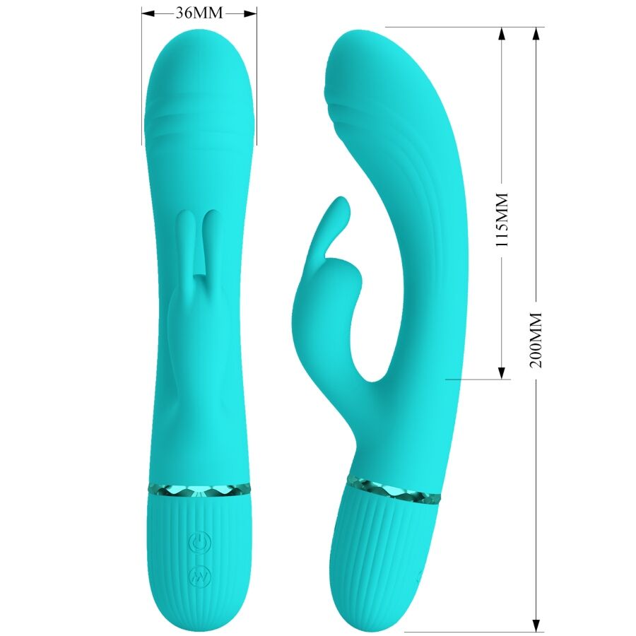 Pretty Love – Scocco Rabbit-Vibrator, Türkis