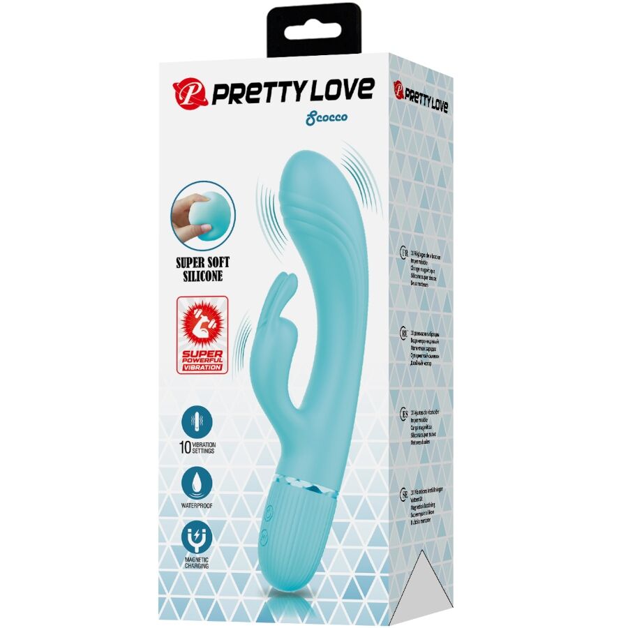 Pretty Love – Scocco Rabbit-Vibrator, Türkis