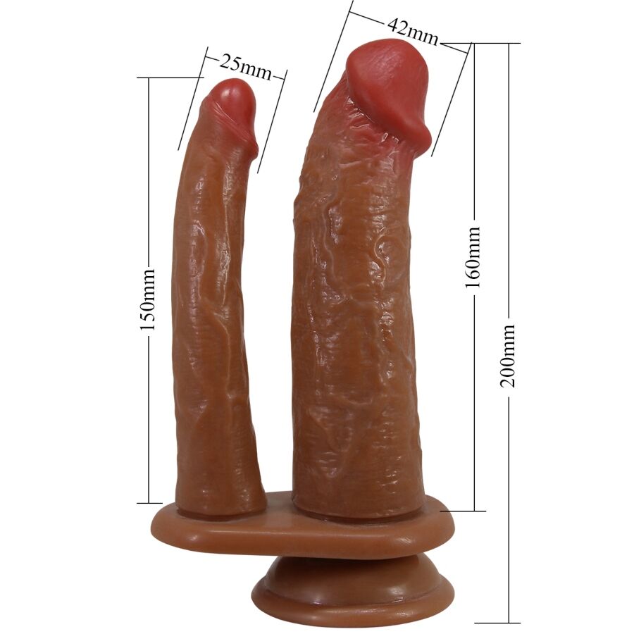 PRETTY LOVE – Goran Doppeldildo, Realistisch, Natur, Mulato