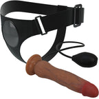PRETTY LOVE – KYTON UNIVERSAL HARNESS SLIP CON DILDO SQUIRTING 19 CM MULATO