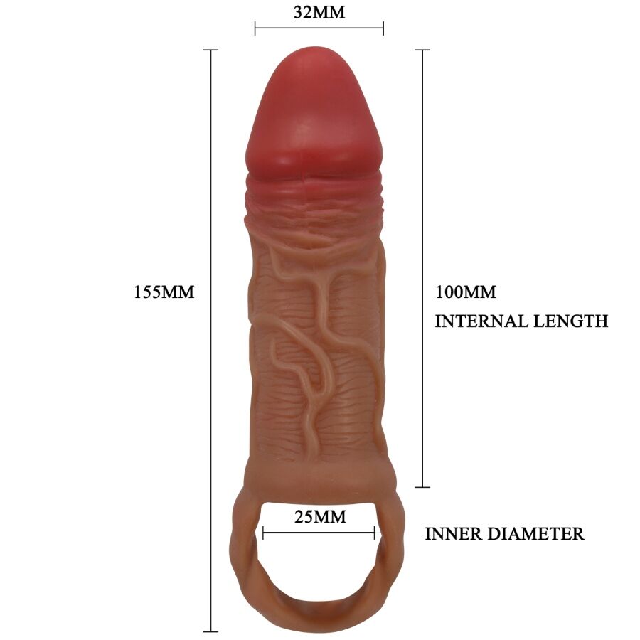 PRETTY LOVE – MANCHON PENIS PEIRRE 10 CM