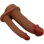 PRETTY LOVE – Hulbert Doppel-Dildo mit Vibration, Mulato